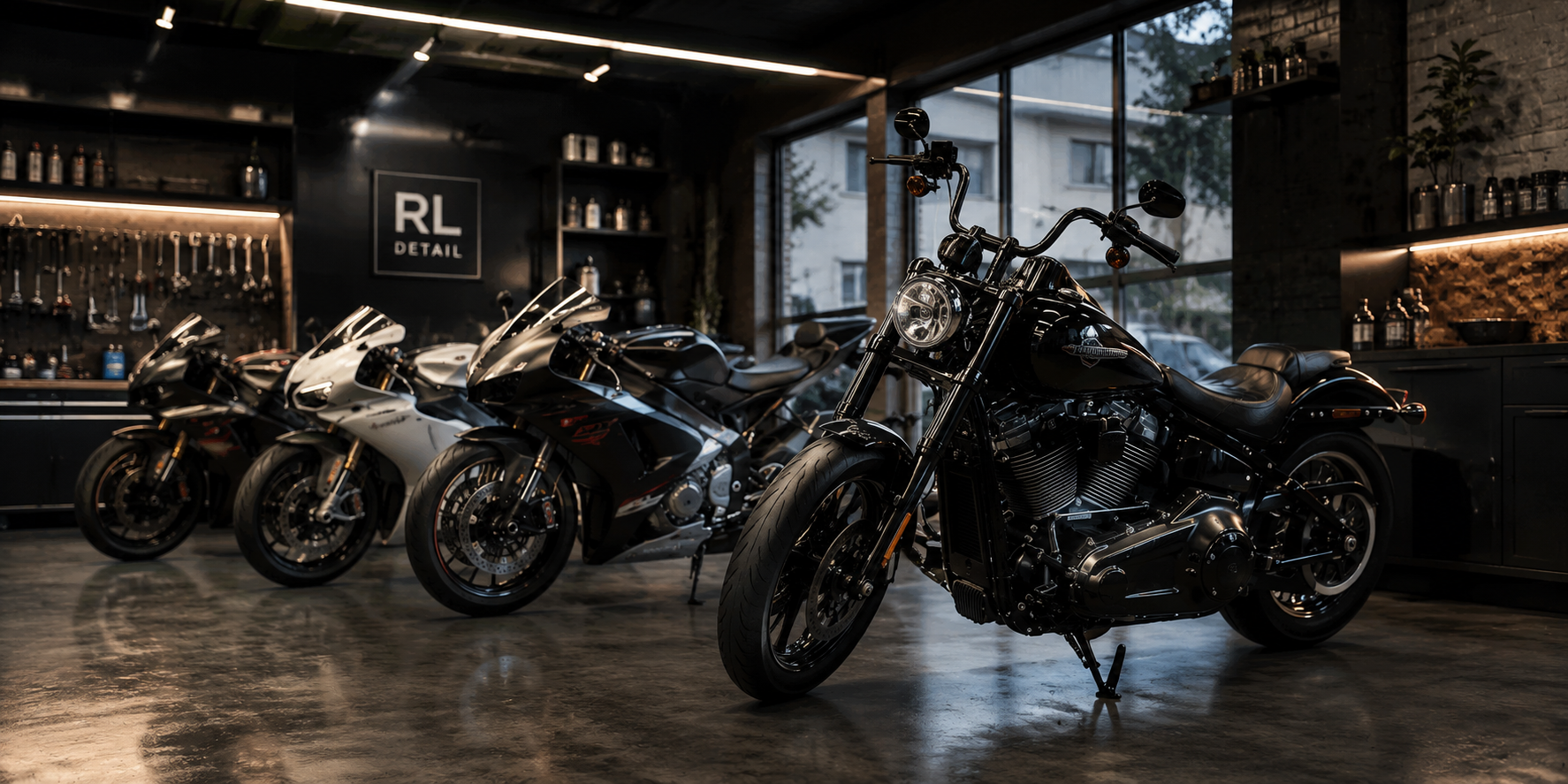 Luxury motorcycle detailing by RL Detail